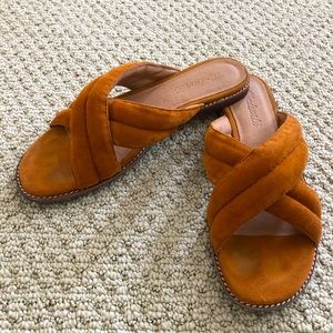 Madewell suede slide sandals